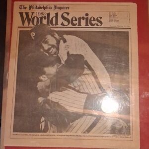 1983 World Series Philadelphia Inquirer Front Page - Vintage Newspaper